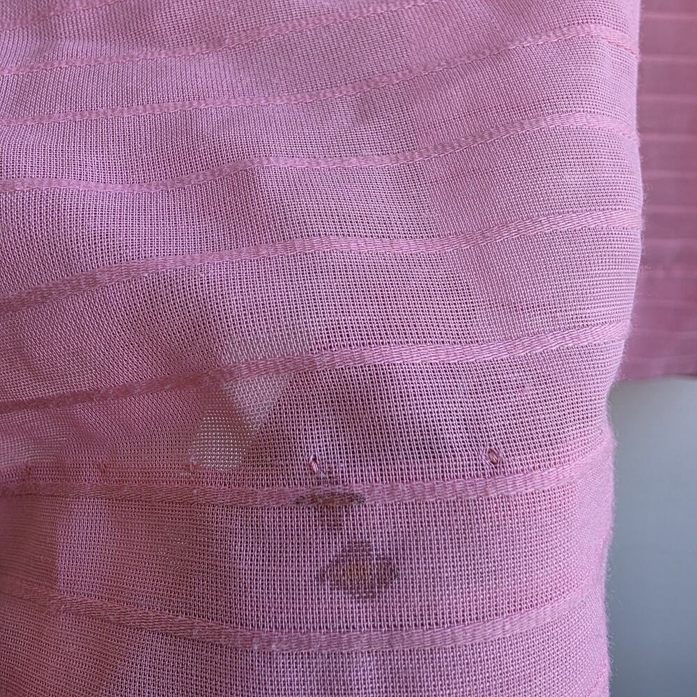 VTG‎ 60s 70s Dotti Original Pink Cardigan M Hood Sheer Coquette Soft Girl Kawaii - Picture 9 of 12